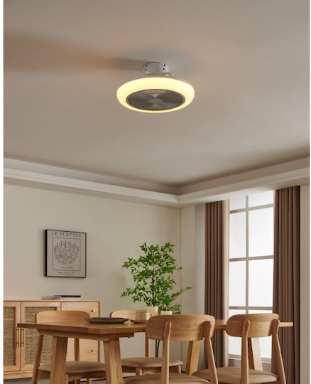 Eglo Kostrena Deckenleuchte 46cm mit Leuchte Grau / Weiß