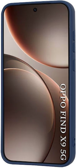 Techsuit Softflex Oppo Find Umschlag Rückseite Silikon Marineblau (Oppo Find X9)
