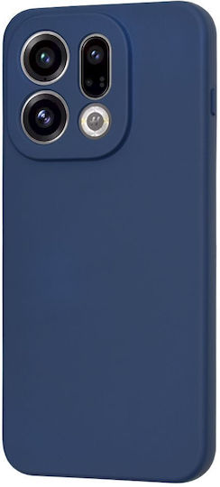 Techsuit Softflex Oppo Find Umschlag Rückseite Silikon Marineblau (Oppo Find X9)