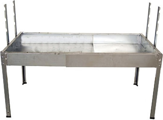 Klapakis Galvanizat Grătar cu Cărbuni 150cmx48cm