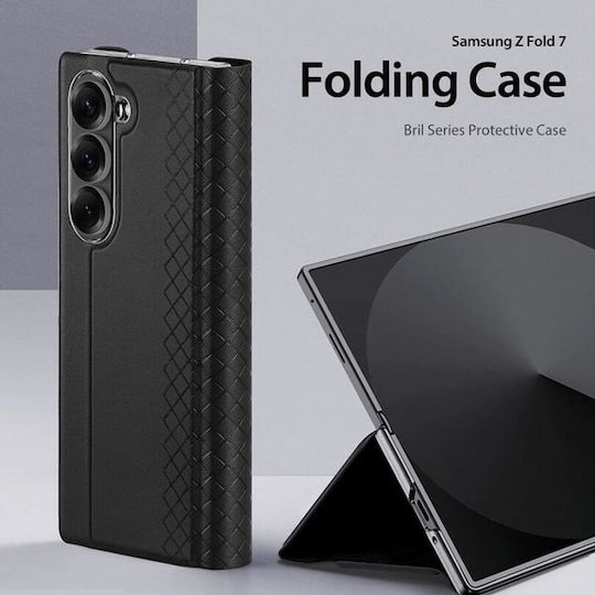 Dux Ducis Bril Back Cover Leather Black (Galaxy Z FlipRealme 7 5G)