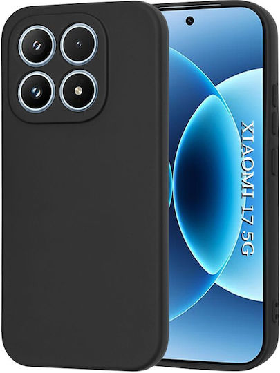 Techsuit Softflex Back Cover Silicone Black (Xiaomi 17)