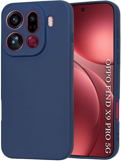 Techsuit Softflex Oppo Find Back Cover Silicone Navy Blue (Oppo Find X9 Pro)