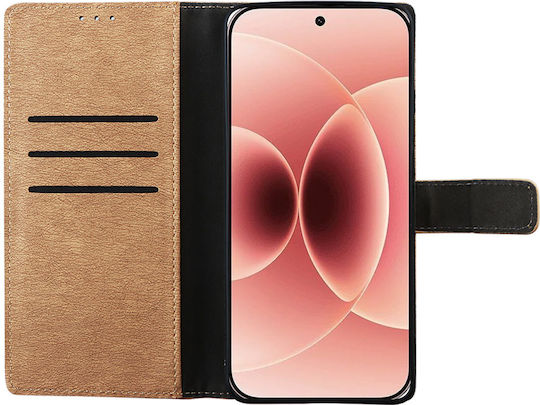 Volte-Tel Book Δερματίνης / Σιλικόνης Χρυσό (Xiaomi 17)