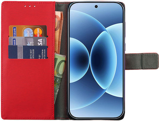 Volte-Tel Книга Изкуствена кожа / Силикон Червен (Xiaomi 17)
