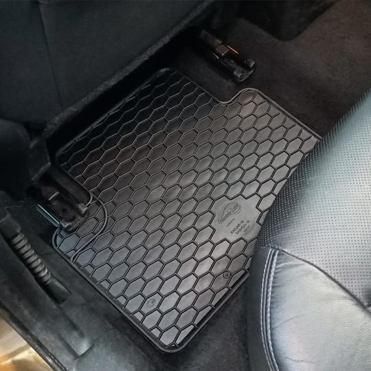 Umbrella Set Covorașe Față și Spate 4buc din Furtun pentru Seat Ibiza / Arona Skoda Fabia Negre