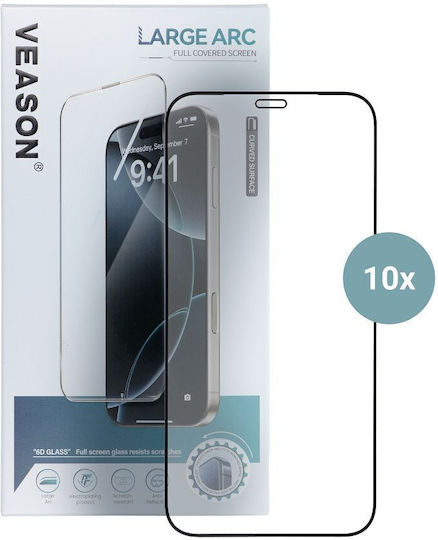 Veason 0.3mm Full Glue Tempered Glass Μαύρο (Galaxy A35Oppo A55)