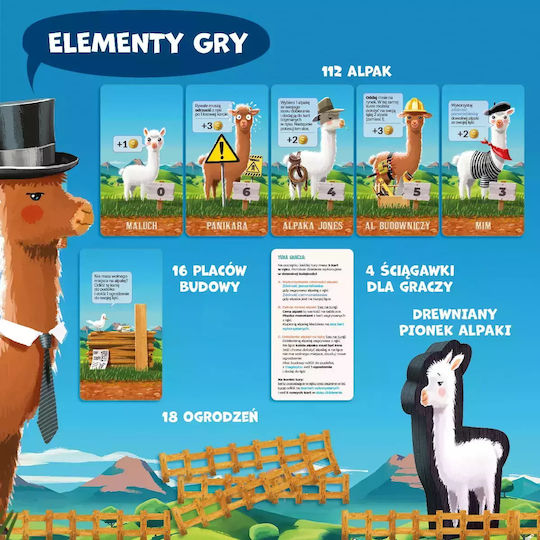 Board Game Alpacas for 2-4 Players 8+ Years Old (PL) Nasza Ksiegarnia