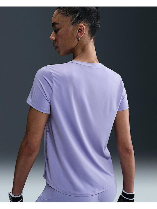 One Classic Damen Sport T-Shirt Dri-Fit Flieder