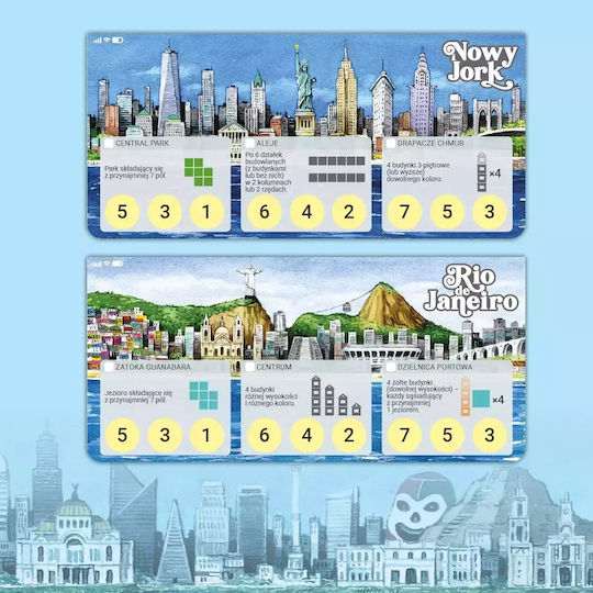Board Game Cities of Dreams for 2-4 Players 10+ Years Old (PL) Nasza Ksiegarnia