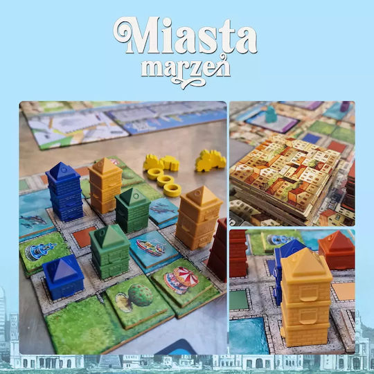 Board Game Cities of Dreams for 2-4 Players 10+ Years Old (PL) Nasza Ksiegarnia
