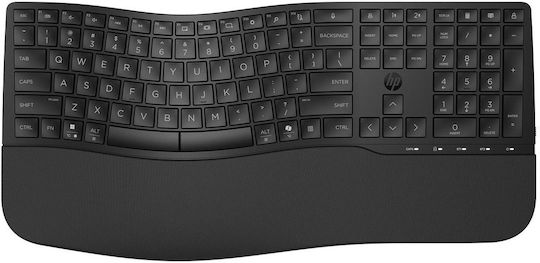 HP 680 Comfort Безжично Само клавиатура Английски US Черен