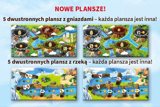 Game Expansion Draftosaurus 2 Pterodactyls and Plesiosaurs for 2-5 Players (PL) Nasza Ksiegarnia
