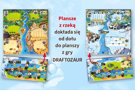 Game Expansion Draftosaurus 2 Pterodactyls and Plesiosaurs for 2-5 Players (PL) Nasza Ksiegarnia