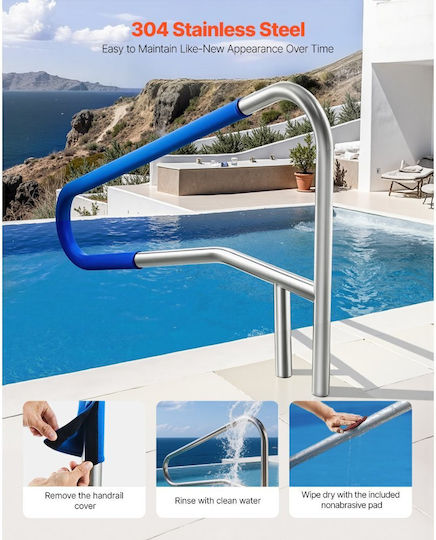 Vevor Pool Accessories made of Stainless Steel 137.1x81.3cm Silver