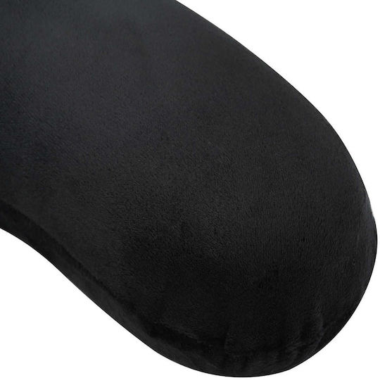vidaXL Travel Pillow Velvet Black