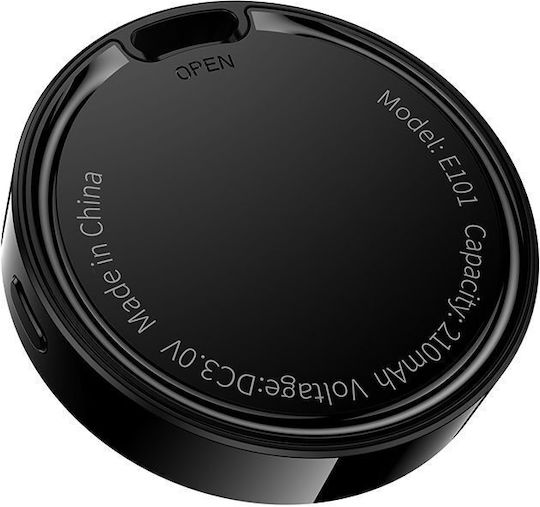 Hoco E101 Bluetooth Tracker Kompatibel mit Apple Find My & Google Find Hub Schwarz