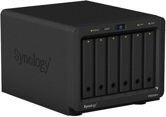 Synology DiskStation DS620slim NAS Tower με 6 θέσεις για HDD/SSD και 2 θύρες Ethernet