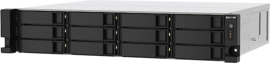 QNap TS-1273AU-RP-8G NAS Rack με 12 θέσεις για HDD/SSD και 2 θύρες Ethernet