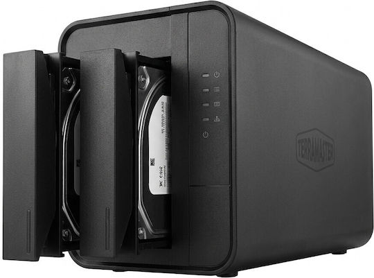 TerraMaster D5 NAS Tower with 2 slots for HDD/SSD