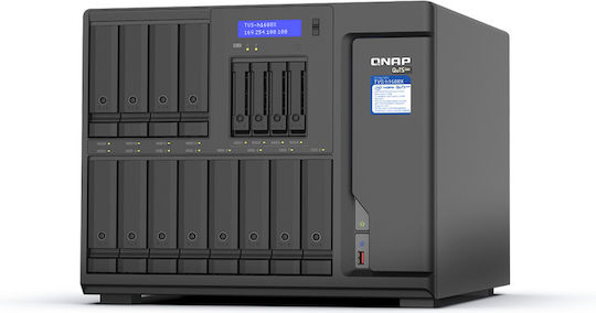 QNap TVS-h1688X-W1250-32G NAS Кула с 16 слота за HDD/M.2/SSD и 4 Ethernet порта