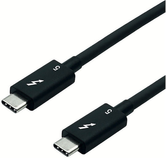 Roline Thunderbolt 5 Cable USB Type-C Passive 8K60Hz 80Gbit/s 240W T-T 1m Black Roline 11.02.9112