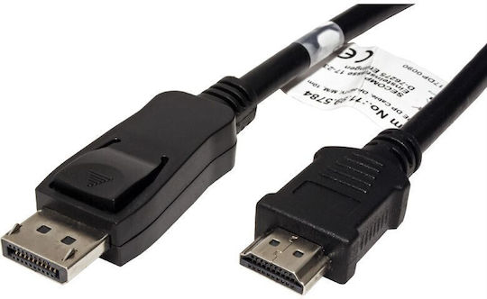 Value Cable DisplayPort male - HDMI male 10m Black (11.99.5784-5)