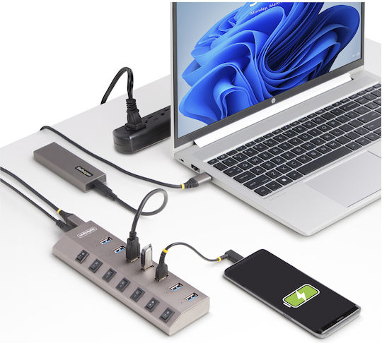 StarTech Hub 8 Θυρών USB 3.2 με σύνδεση USB-A Γκρι