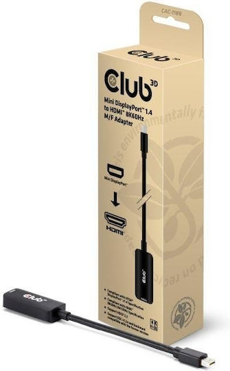 Club3D Konverter Mini-DisplayPort männlich zu HDMI männlich 1Stück CAC-1188