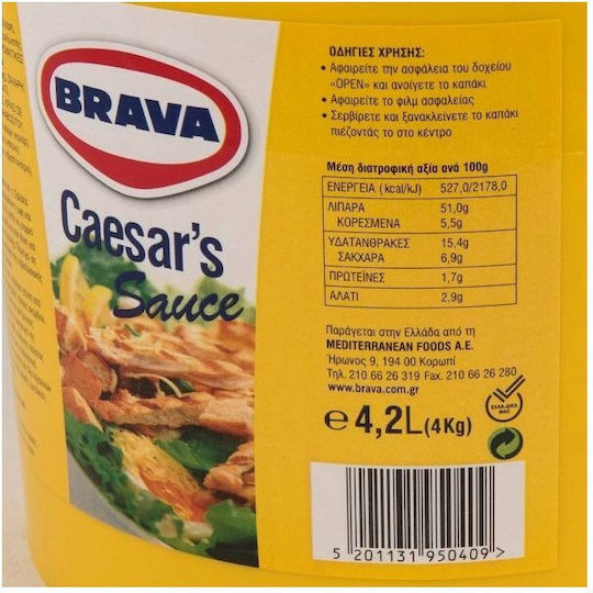 Brava Sauce Caesar's 4200ml