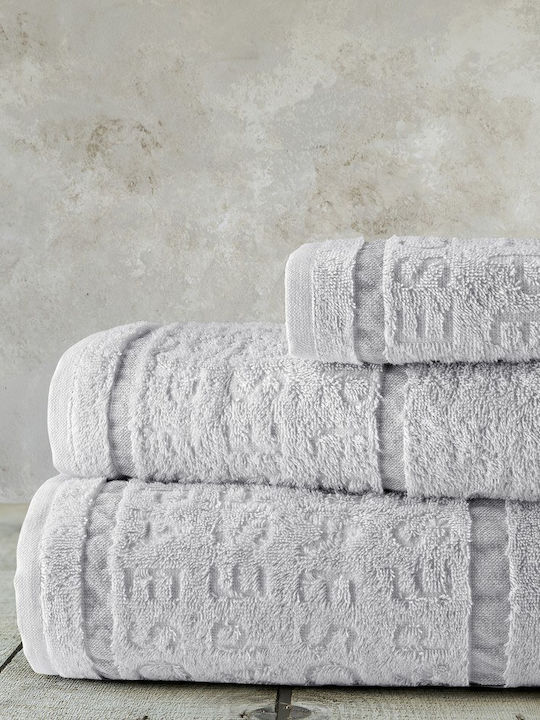 Nima Σετ Πετσέτες Μπάνιου 3τμχ Spa Γκρι Βάρους 480gr/m²