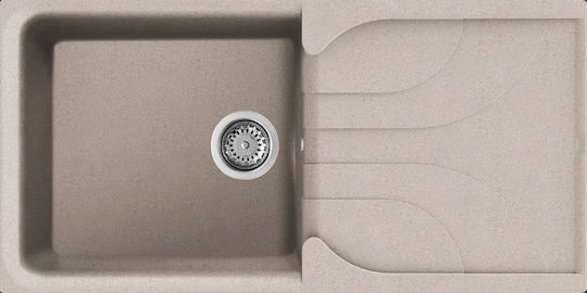 Elleci Ego 480 Granitek LGE48051 Drop-In Sink Synthetic Granite W100xD50cm Avena