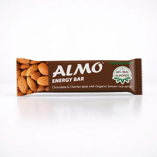 Fit Organic Almo 40% Chocolate Cherry Bar Energy / Nuts with Chocolate/Cherry (1x40gr) 40gr