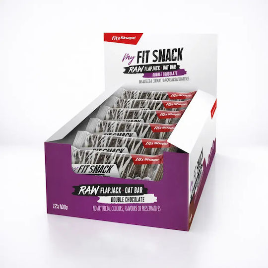 Fit Βιολογική Μπάρα Ενέργειας / Flapjack με Σοκολάτα (12x100gr)
