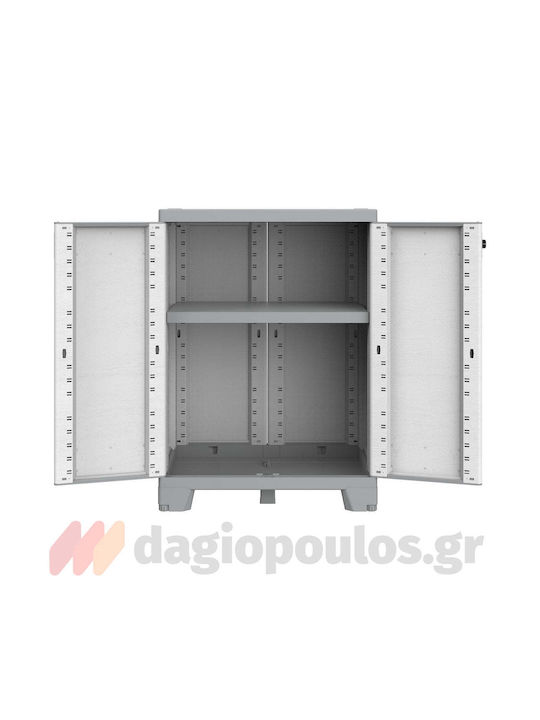 Double Door Wardrobe Sequoia Plastic 68x39x92cm