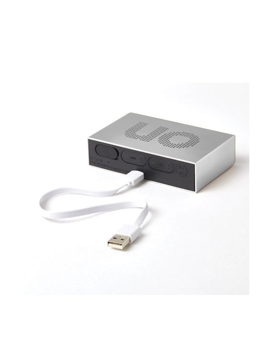 Lexon Flip Επιτραπέζιο Ρολόι LCD Πλαστικό με Ξυπνητήρι Μαύρο 94435AP