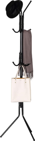 Leon Metal Coat Rack Black 42x42x167cm
