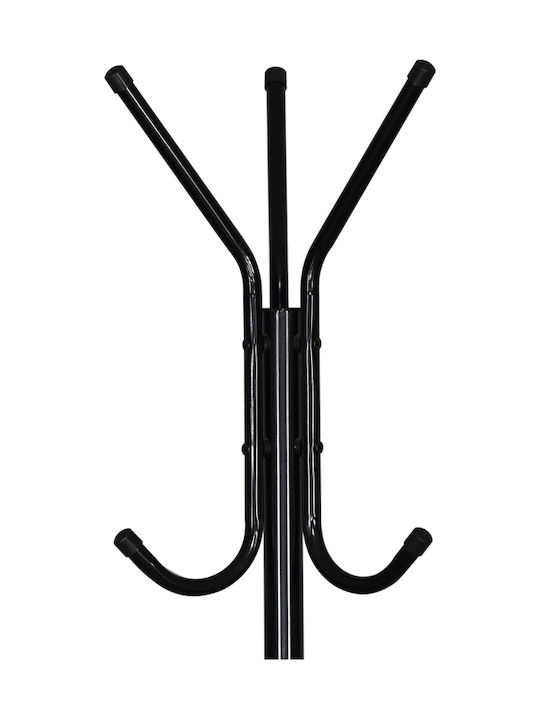 Leon Metal Coat Rack Black 42x42x167cm