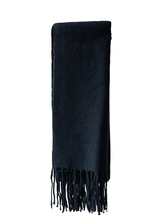 Women's Wool Scarf Navy Blue