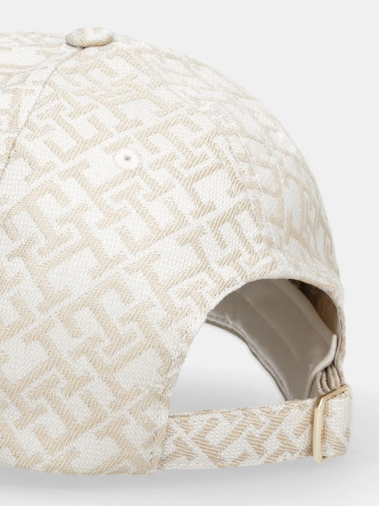 Tommy Hilfiger Th Monogram Jacquard Șapcă Baseball Crem Deschis