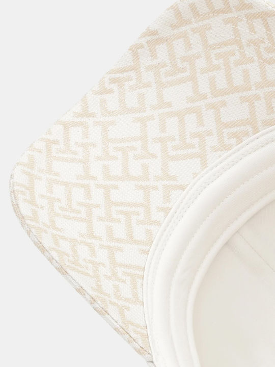 Tommy Hilfiger Th Monogram Jacquard Șapcă Baseball Crem Deschis
