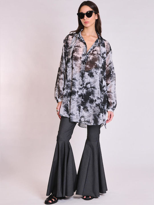 Collectiva Noir Women's Long Sleeve Shirt Multi