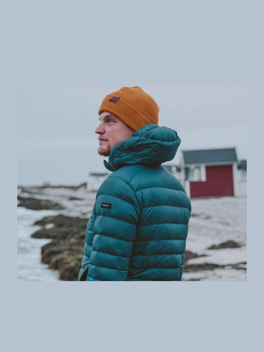 Beanie Unisex Σκούφος Πλεκτός σε Κίτρινο χρώμα