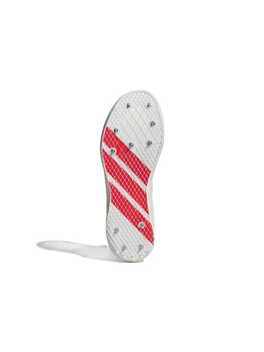 Adizero Javelin Cloud Sport Shoes Spikes Cloud White Lucid Orange Lucid Red