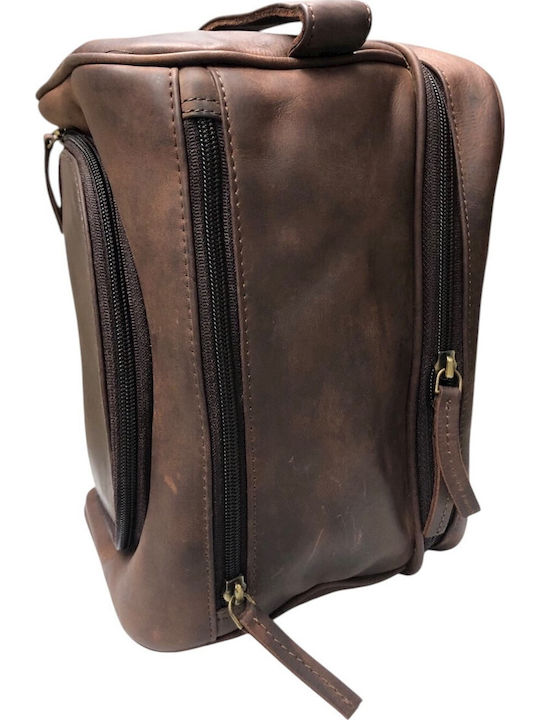 Bo-bags-brown Leder Kulturbeutel Braun