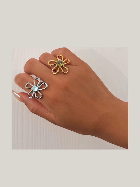 Enotia Damen Stahl Vergoldeter Ring Enotia Damen Stahl Vergoldeter Ring