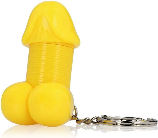 Super Dicky Brelock Schlüssel Penisform Gelb
