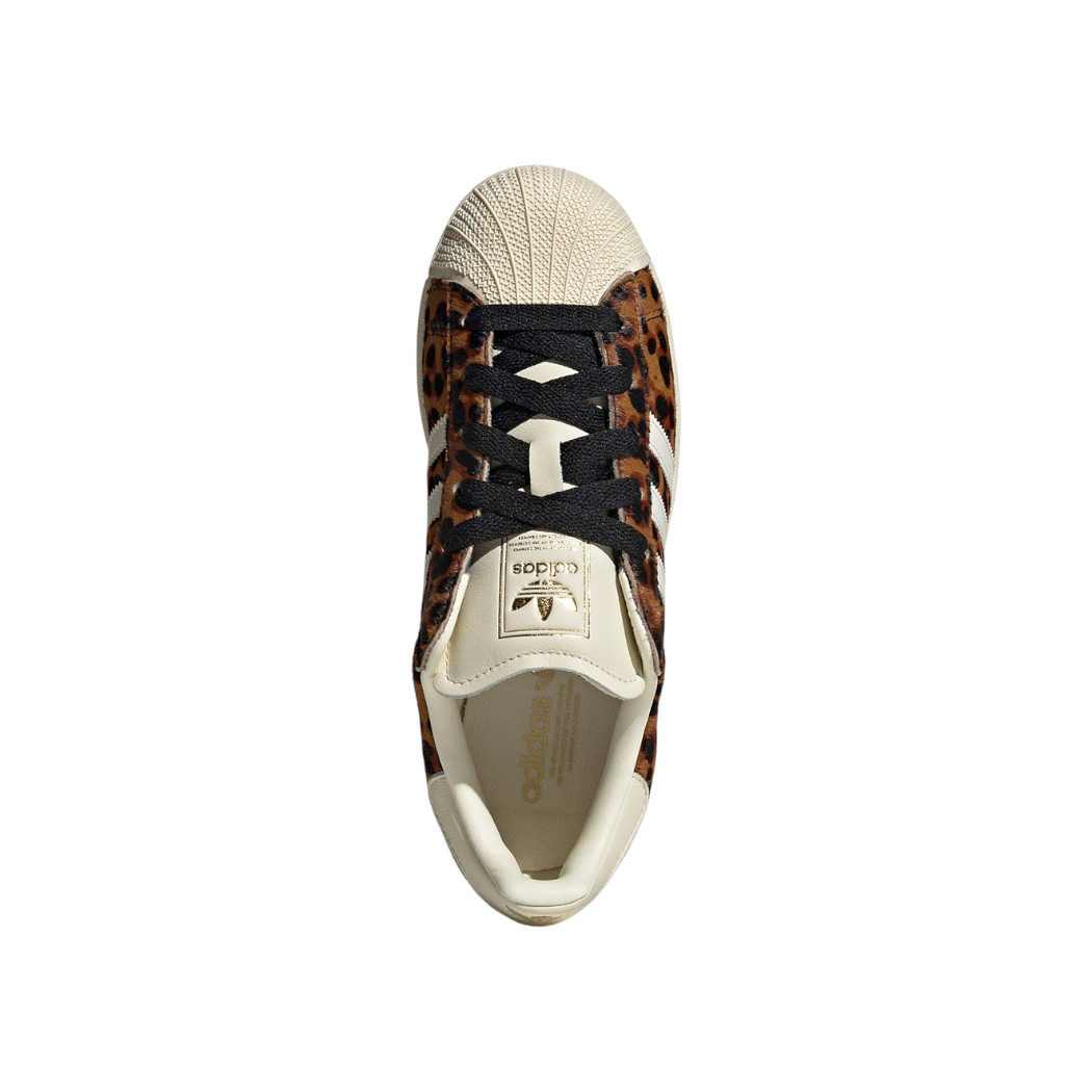 adidas gazelle silver green womens Women's Superstar II "Leopard Dark Brown Ivory"