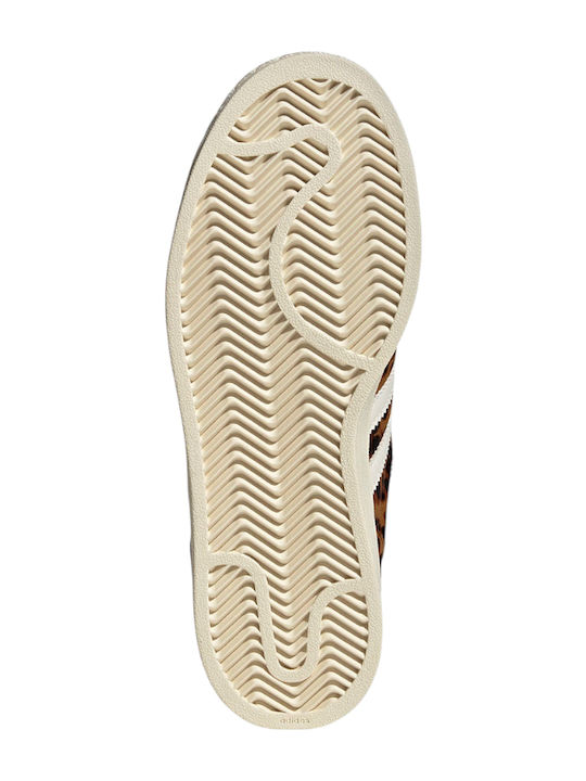 adidas gazelle silver green womens Women's Superstar II "Leopard Dark Brown Ivory"