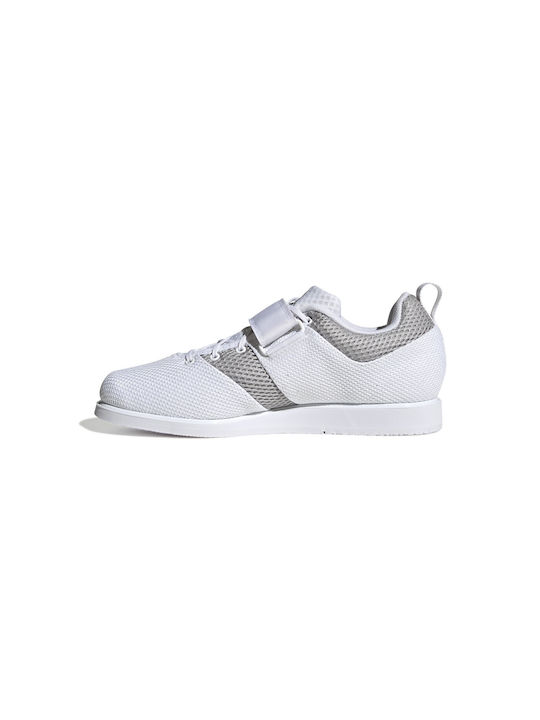 Powerlift 5 Men's Sport Shoes Crossfit Cloud White Core Black Grey Two